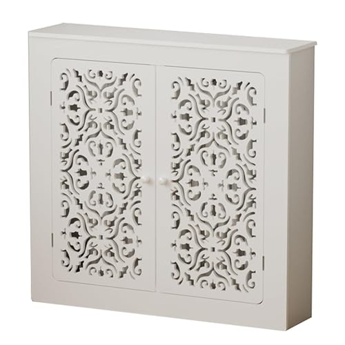 Cubreradiador Blancos Cubierta para Calefacción Revestimiento para Radiadores con Repisa Decorativa Puertas Dobles para Baño, Sala De Estar O Dormitorio Cubre Radiadores Modernos(90x90x20cm)