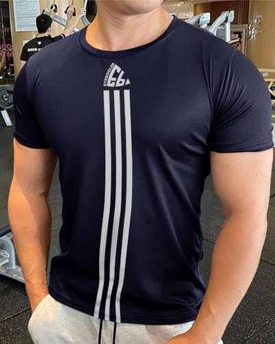 Image of Noble Monk Men's Regular Fit T Shirt |Half Sleeves |Round Neck | Casual T-Shirt for Me