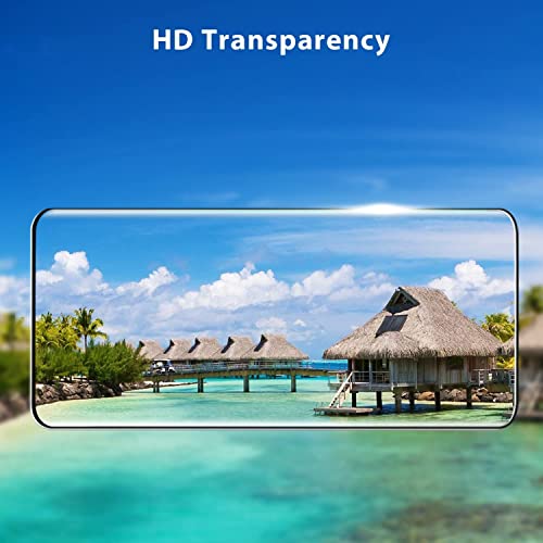 Image of STP FEEL Advanced Black Border Tempered Glass Protector For Samsung Galaxy S21 Plus | Full Glue Edge to Edge Full Glue Screen Protector Guard Protector, Pack of 1