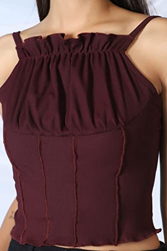 Image of GRECIILOOKS Women's Fashion Tops - Crop Tops, Loose Fit Oversized Shirts & Stylish Korean Tank Tops for Summer Wear