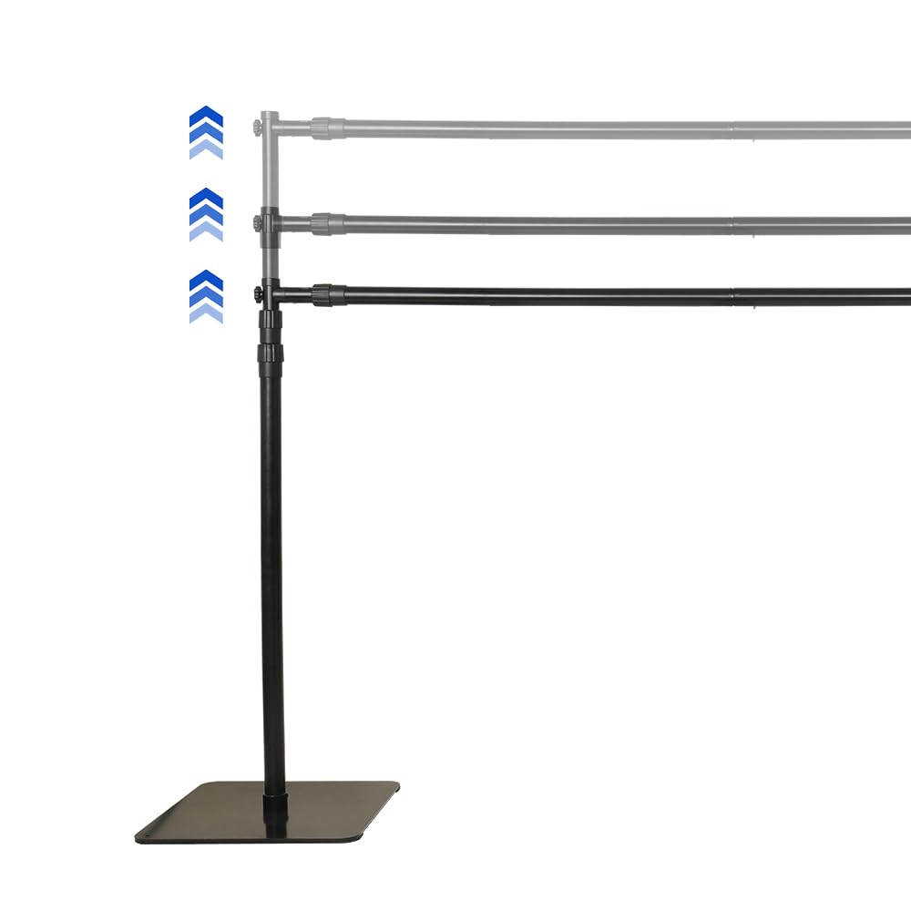aqxreight 2,4x3 Metros/7,9x9,8 Pies de Soporte de Fondo para Fotografía de Estudio de Servicio Soporte de Fondo de Metal de con Base Grande Bolsa de Transporte Fotografía Boda Al Aire Libre