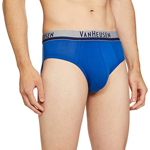Image of Van Heusen Men Briefs - Cotton Spandex - Pack Of 2 - Anti Bacterial, Colour Fresh, Moisture Wicking