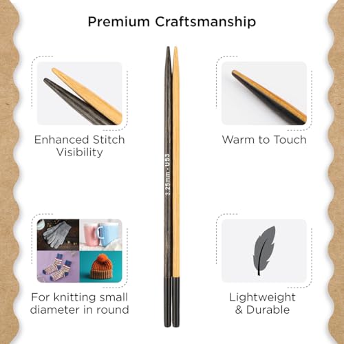 Image of Knitter's Pride Day & Nite Normal Interchangeable Circular Needles 5 inch inch (13cm) - US Size 3 (3.25mm)