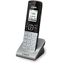VTech DS6290 Accessory Cordless Handset, Silver/Black | Requires A DS6291 Series Cordless Phone System to Operate