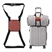 Produktbild Koffergurt, Elastisch Bag Bungee, Koffergurt für Handgepäck Verstellbare Gepäckgurt Reiseaccessoires Aus Echtem Leder (schwarz)