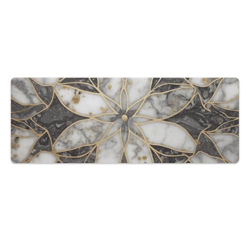 Tapis de souris grand format étanche marbre oriental antidérapant bureau à domicile