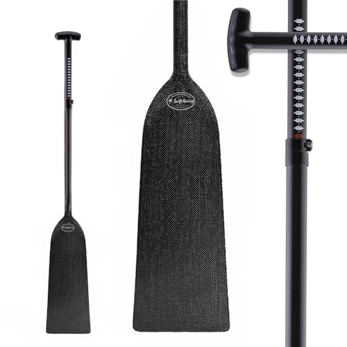 IDBF Approvato Fibra di Carbonio Dragon Alluminio Morsetto Regolabile Dragon Boat Paddle con Tip Guard Protector
