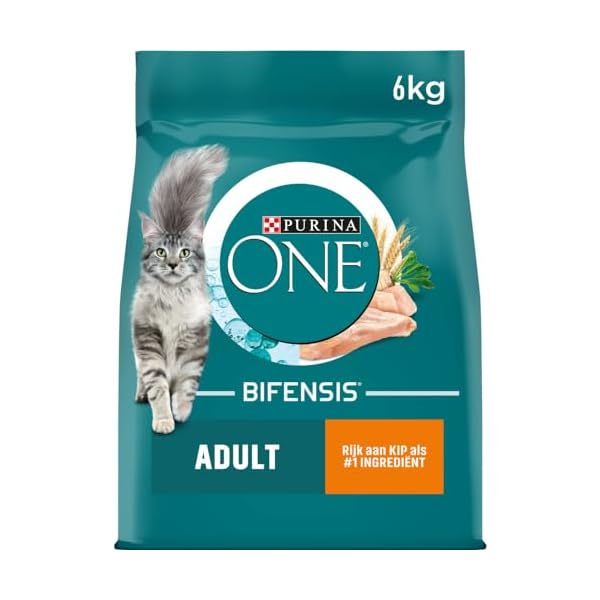 PURINA ONE BIFENSIS Adult Katzentrockenfutter: reich an Huhn, stärkt natürliche Abwehrkräfte, für gesunde Knochen, Haut, Zähne & Harnwege I ab 1 Jahr