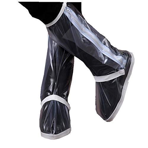 Fundas impermeables para calzado Overshoes Rain Boots, protección contra lluvia, nieve y barro, reutilizables y plegables, talla mediana, transparentes, para hombres y mujeres miniatura 2