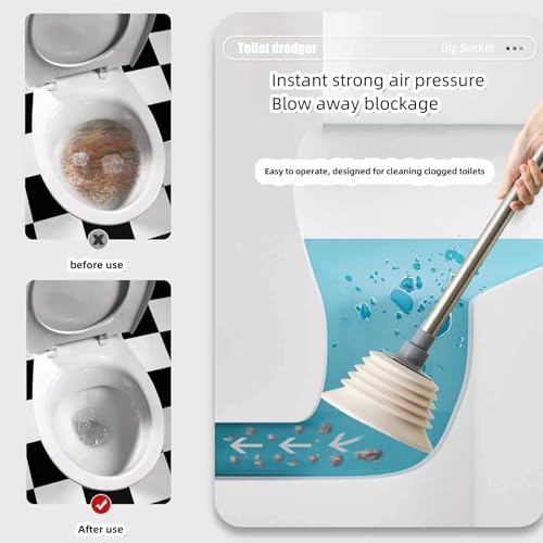 Pömpel Abfluss Gummi, Pümpel Saugglocke Abfluss Waschbecken 160mm Groß, Perfekter Abflussreiniger, für Sauber Toilette Badewanne oder Waschbecken verstopfte Rohre Werkzeug