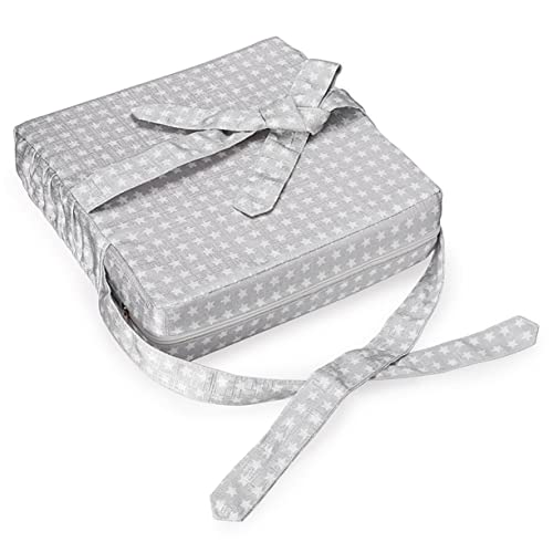 Abaodam 子供用ダイニングクッション ベビーシッター枕 椅子の高さ テーブルプレースマット 助手席ダイニングテーブル 子供の身長を伸ばすパッド 座り 幼児高 Light Grey