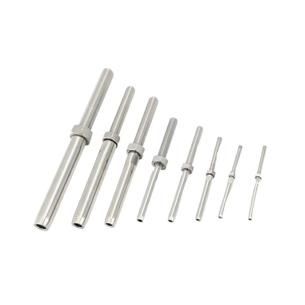 Serre câble inox 3mm à goujon de swage en acier 316 pour câble métallique de garde-corps