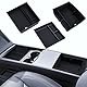 LANTU 3 Pcs Zubehör für Tesla Model 3 2024-2025 Mittelkonsole Organizer, Silikon Organizer Tray und Armlehne Aufbewahrungsbox (Beflockung)