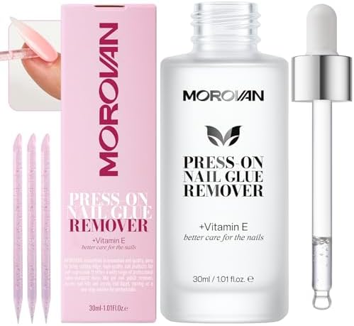 Morovan Press On Nail Glue Remover Quick Gentle Press On 