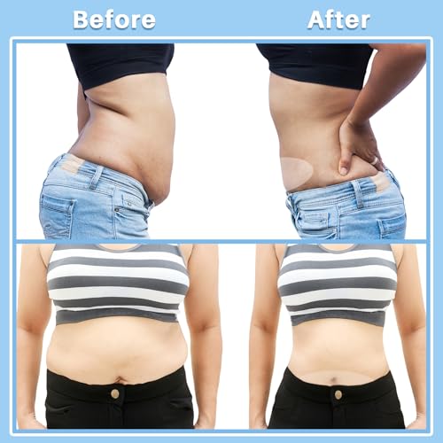 Bonuci 30 Pieces Tummy Lift Tuck Tapes, Invisible Waterproof Cellulite Bikini Swimsuit Thigh Boob Skin Lift Tapes for Women4