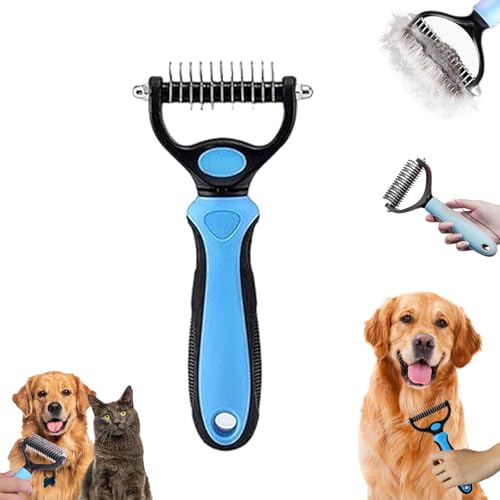 ruwanol Vivanchor Pet Pro Pet Pro Grooming Tool Dual Sided Pet Grooming Comb Deshedding Brush Removes Tangles Knots Dematting Comb for Dogs and Cats