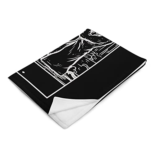 Manta de Tarot de la Muerte y Jinete Sin Cabeza Halloween