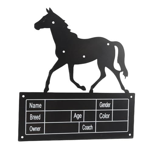 Panneau de stalle en métal pour identifier les boxes de grange sans perçage complexe - 4