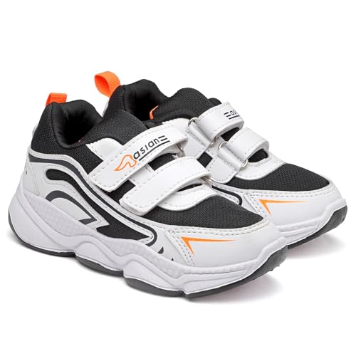 Image of ASIAN Kids UNITY-03 Stylish Sports mid Top Running and Walking Shoes with Velcro for Boys with Upper mesh for Extra Comfort