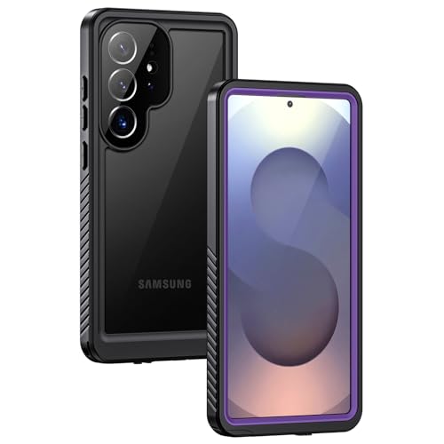 Image of Lanhiem for Samsung Galaxy S25 Ultra Case, IP68 Waterproof Dustproof, Built-in Screen Protector, Rugged Full Body Shockproof Protective Cover for Galaxy S25 Ultra 5G 6.9 Inch, Purple