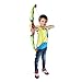 SainSmart Jr. Kids Bow and Arrow Toy, Basic Archery Set Outdoor Hunting Game with 3 Suction Cup Arrows, Target and Quiver , Green