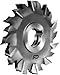 F&D Tool Company 11602-AV7308 Superior T-15 Staggered Tooth Cutter, 3" Diameter, 1/4 " Width of Face, 1" Hole Size