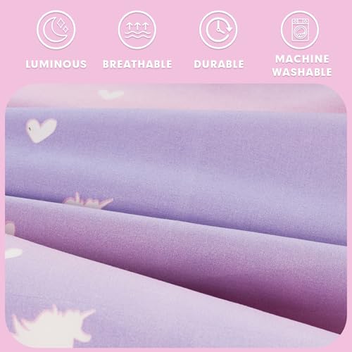 Image of Cokouchyi Twin Comforter Sets for Boys Girls, Unicorn Glow in The Dark Kids Bedding Sets, 5 Pcs Twin Bed in a Bag with Comforter, Sheets, Pillow Sham, Cushion Cover, Unicorn