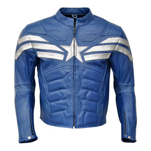 Men's Biker Vintage Café Racer Motorcycle Genuine Leather Jacket - Retro Racing Moto Biker Leather Jacket