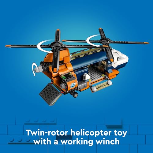 Lego 6470836 City Jungle Explorer Helicopter At Base Camp Building Toy, Comes With 5 Minifigures And 3 Gorilla Toy Figures, Adventure Playset thumb #2