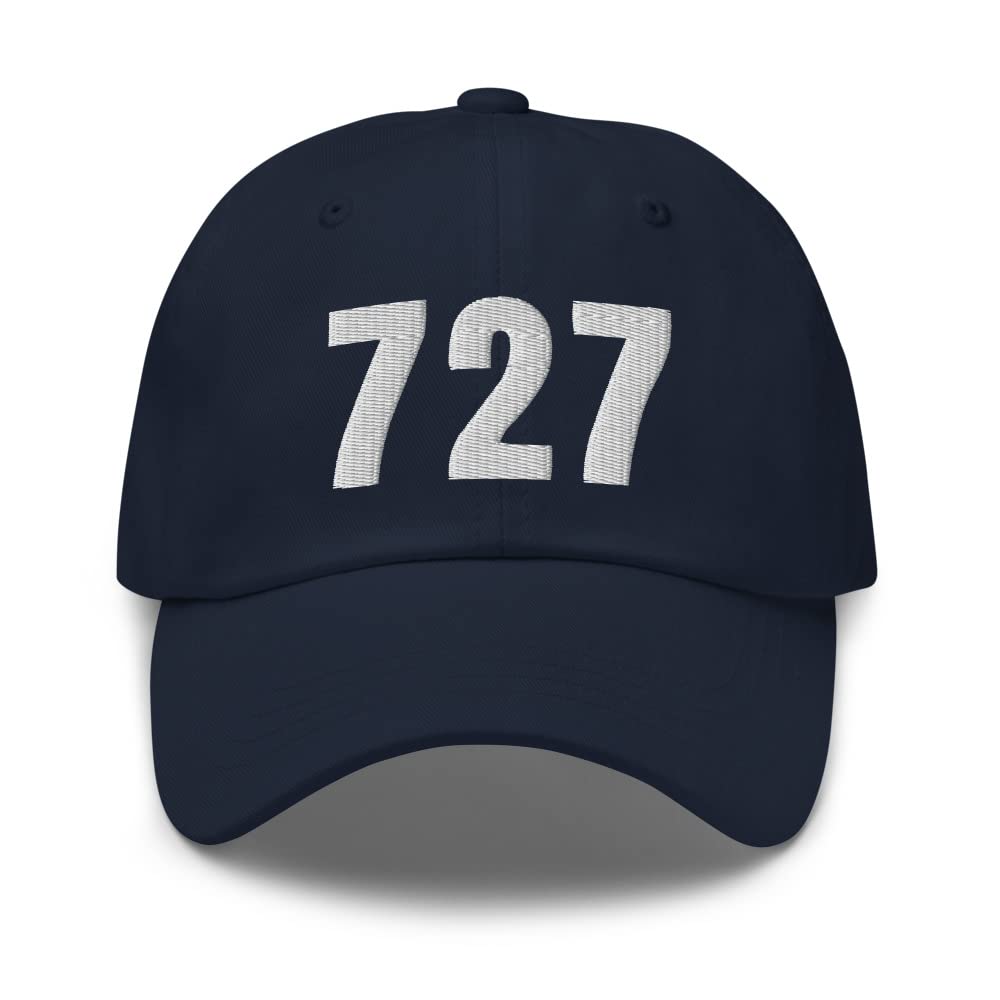 727 Hat St. Petersburg FL Hat Mobile Area Code 727 Dad Cap Embroidered Dad Hat Baseball Cap