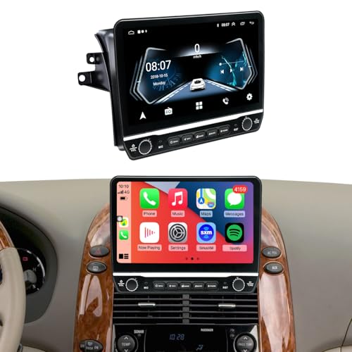 QLED 8 Core for Toyota Sienna Radio Upgrade 2004 2005 2006 2007 2008 2009 2010,QLED Touch Screen,Carplay and Android,Bluetooth,FM Radio Receiver,Free Camera