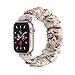 Produktbild QINJIE Haarelastisches Armband Kompatibel mit Apple Watch 3 4 5 6 SE, weich bedruckter Stoff Stoff Armband Mädchen Frauen elastisches Armband Ersatz,C,38MM small