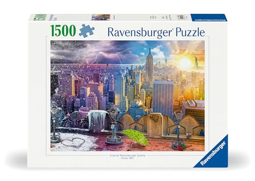 Ravensburger Puzzle Adulte Puzzle 1500 pièces Les Saisons à New York Adultes et Enfants à partir de Puzzle de qualité supérieure 80x60cm Villes & Monuments 12000698 - vue 4