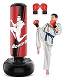 kick boxsack amazon DYNAMISCHES RÜCKPRALLVERHALTEN: With three independent air chambers, our freestanding kids punching bag ensures a vibrant and elastic rebound behavior, which promotes children's concentration and focus while enjoying a fun boxing experience.