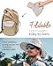 FURTALK Sun Hats for Men Fishing Hat UPF 80+ Foldable Wide Brim Outdoor Hiking Beach Summer Hats Light Grey