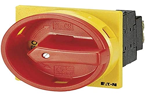 Preisvergleich Produktbild Eaton 038873 Hauptschalter, 3-polig, 20 A, not-aus-Funktion, 90 Grad, abschließbar in 0-Stellung, Einbau