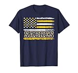 Vintage Sabres US Flag Retro Gifts for Men Women Kids T-Shirt