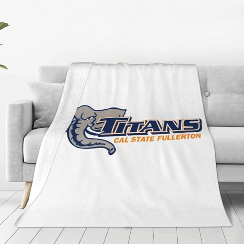 Cal State Fullerton Titans Ultra-Soft Micro Fleece Blanket Multi-Size Flannel Blanket