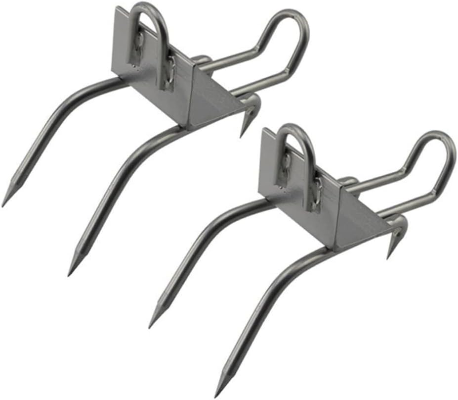 Tree Climbing Tool Cat Claw Cat Claw Tool 1 Pair Safety Climbing Tool Climb Right Spurs Pole Climbing Spikes Carbon Steel Climbing Spikes Climbing Tree Supplies Black Gecko