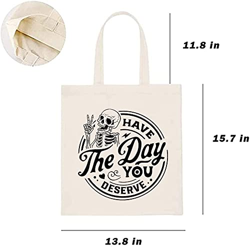 Kimoli Canvas Aesthetic Tote Bag for Women Beach Bag Shopping Bags Shoulder Bag Reusable Grocery Bags