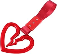 Vista 20 de Q1-TECH, JDM Tsurikawa - Anillo japonés para metro, tren, autobús, mango de coche, correa de mano con mango de corazón roto y correa de mano