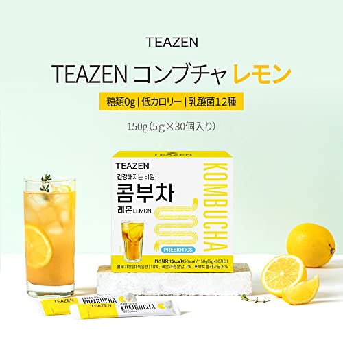 【TEAZEN】TEAZEN Kombucha 150g (5g×30pieces) Lemon