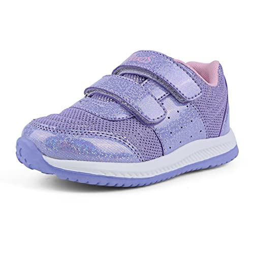 Baskets Mode Fille Légères Chaussures Sneakers Paillettes Enfants Chaussures de Running Violet Taille 21 Cover