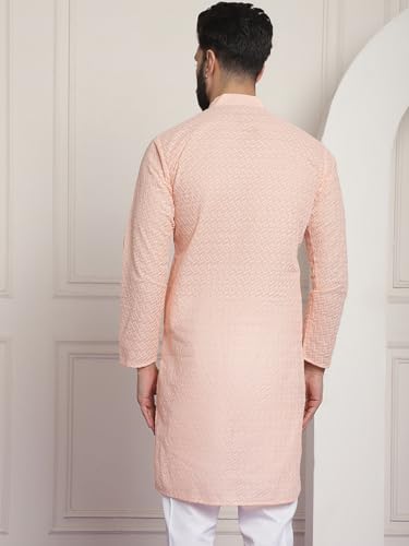 Image of SOJANYA Men's Silk Blend Regular Fit Casual (Since 1958 Woven Design Kurta with Churidar & Embroidered Nehru Jacket