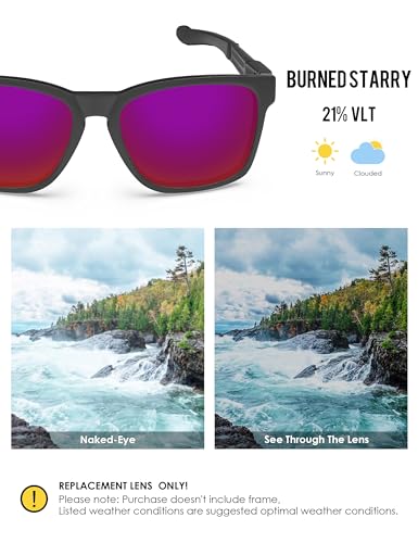 Image of BLAZERBUCK Anti-salt Polarized Replacement Lenses for Oakley Catalyst OO9272 Sunglass