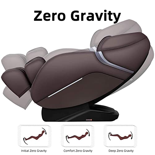 Irest Sl Track Massage Chair Recliner, Full Body Massage Chair With Zero Gravity, Bluetooth Speaker, Airbags, Heating, And Foot Massage (Brown) #TOP4