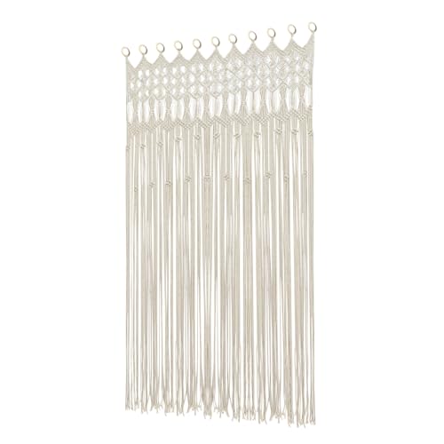 KAUITOPU 120 x 195 cm - Rideau macramé - Tapisserie murale - Décoration bohème - Séparateur de pièce - Fait à la main - Pour salon, couloir, salle de bain
