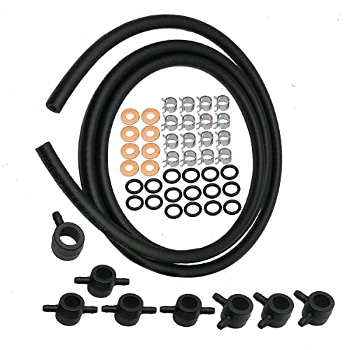 Yichen 7135-264 For Diesel Fuel Injector Installation Return Line Kit 1983-1988 6.9L 7.3L (3002) #TOP5