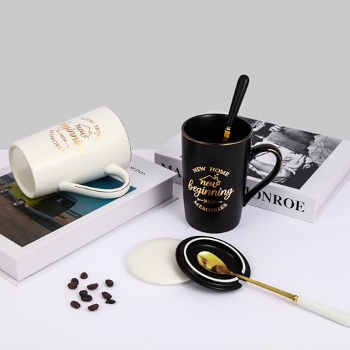 Housewarming Gift New Home, New Home Gift Ideas, First Home Gifts, New Home New Beginning New Memories Coffee Mug Set, House Warming Gifts New Home Couple, New Home Gift 14 Oz - Image 3