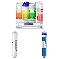 iSpring F10KU 1-Year Replacement Supply Filter Cartridge Pack & FT15 5th Stage Inline Post Carbon Filter Replacement Cartridgen & Greatwell Reverse Osmosis Membrane 75 GPD 11.75” X 1.75”